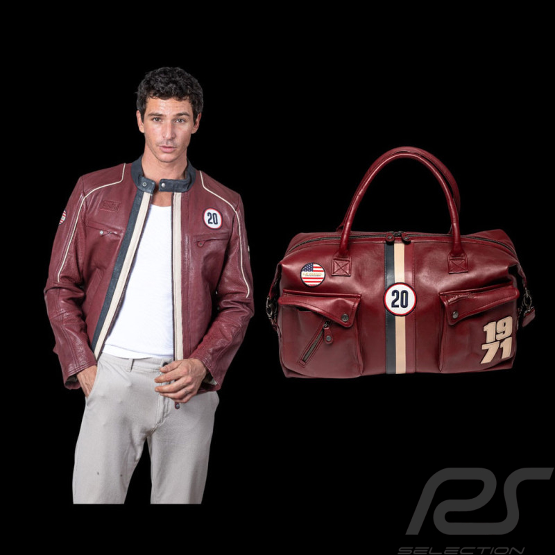 Duo Steve McQueen Veste Liam + Sac 48H Dark Red – 27671-4010 / 27662-4010