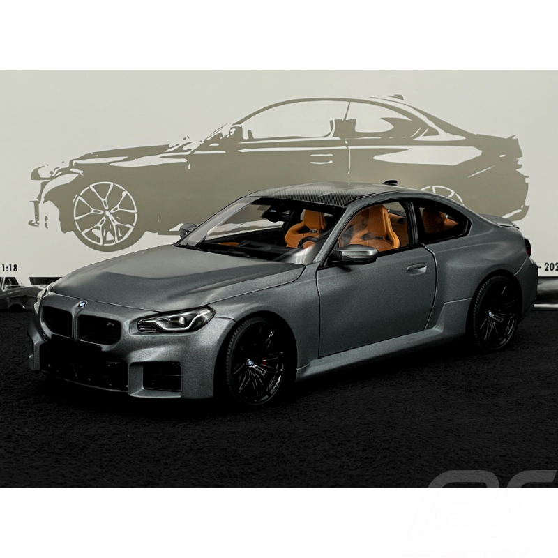 BMW M2 G87 2023 matt Grey 1/18 Minichamps 110023121