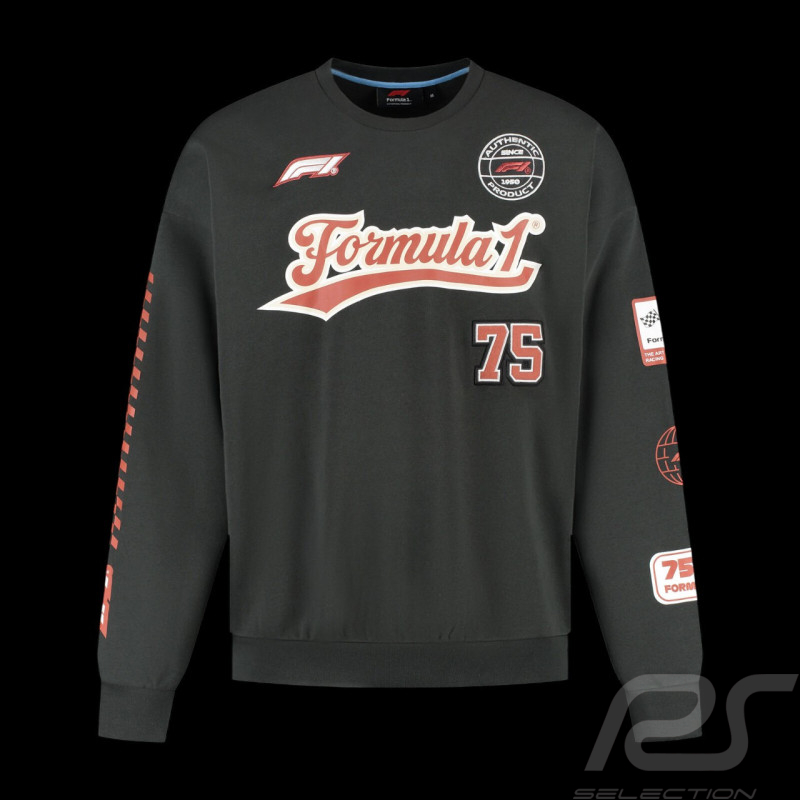 F1 Sweatshirt Heritage 75 Crew Neck Black – 701232741-002