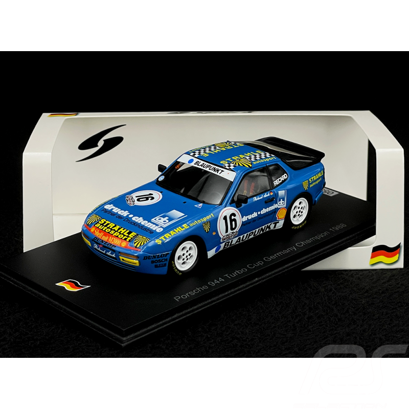 Porsche 944 Turbo Cup N °16 Vainqueur Porsche Cup Allemagne 1988 1/43 Spark SG622