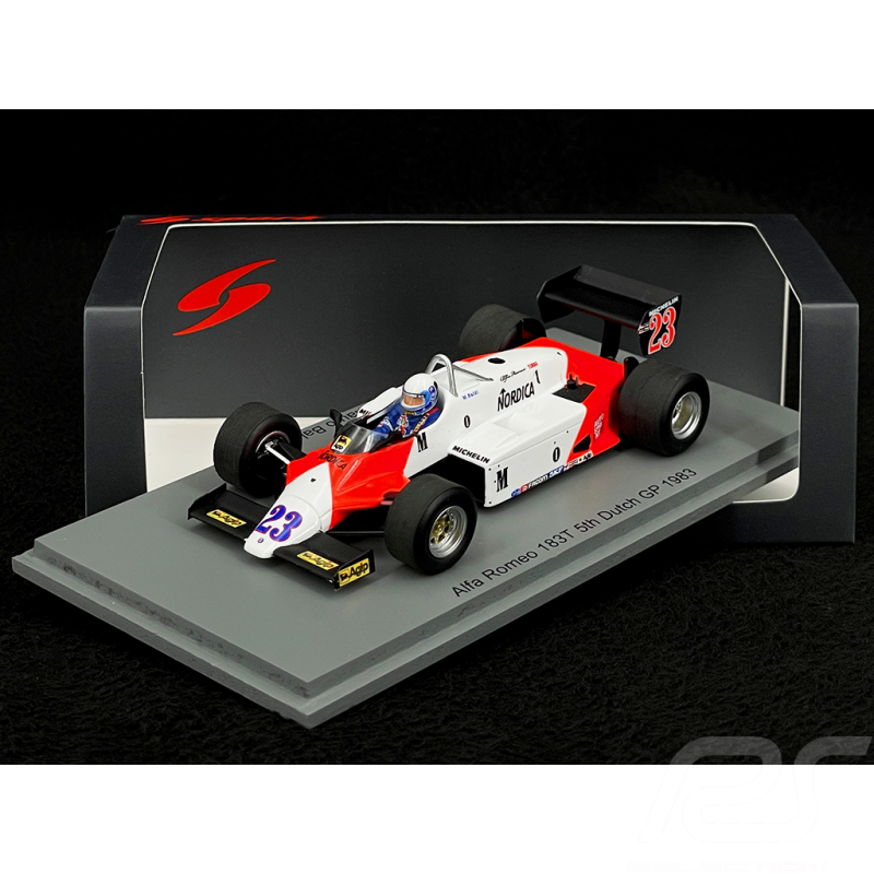 Alfa Romeo 183T F1 V8 Turbo N °23 5ème GP Pays-bas 1988 1/43 Spark S8805