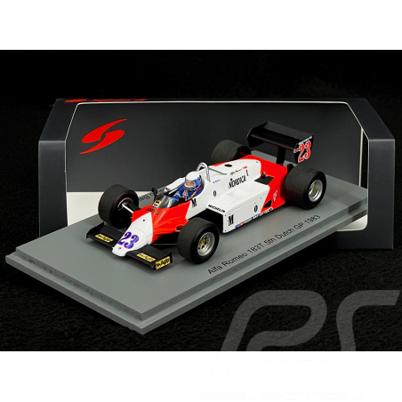 Alfa Romeo 183T F1 V8 Turbo N °23 5ème GP Pays-bas 1988 1/43 Spark S8805