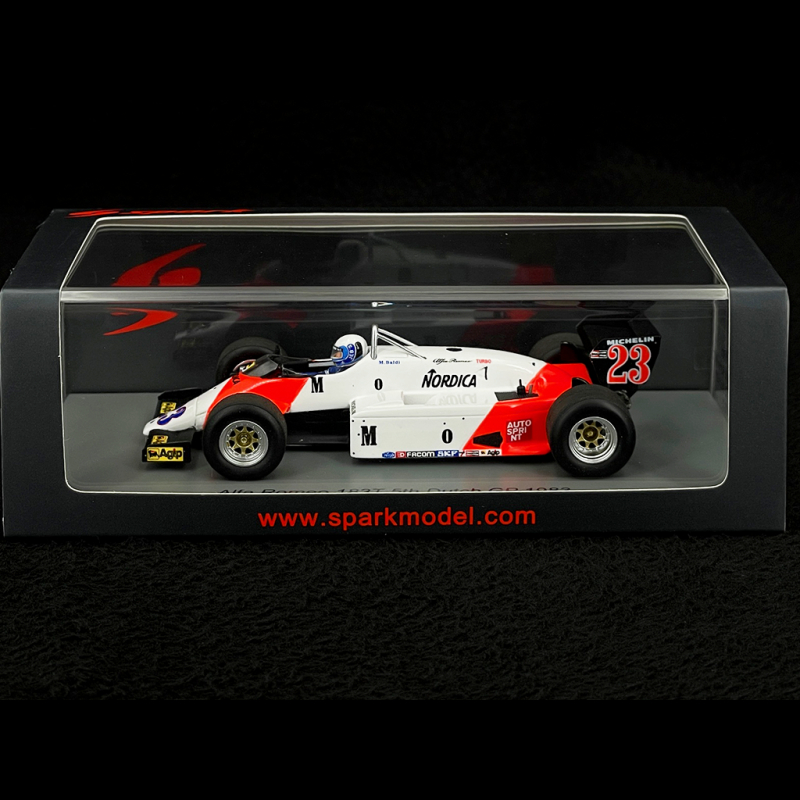 Spark 1:43 Mauro Baldi Alfa Romeo 183T #23 5ème Pays-Bas GP Formule 1 1983 S8805