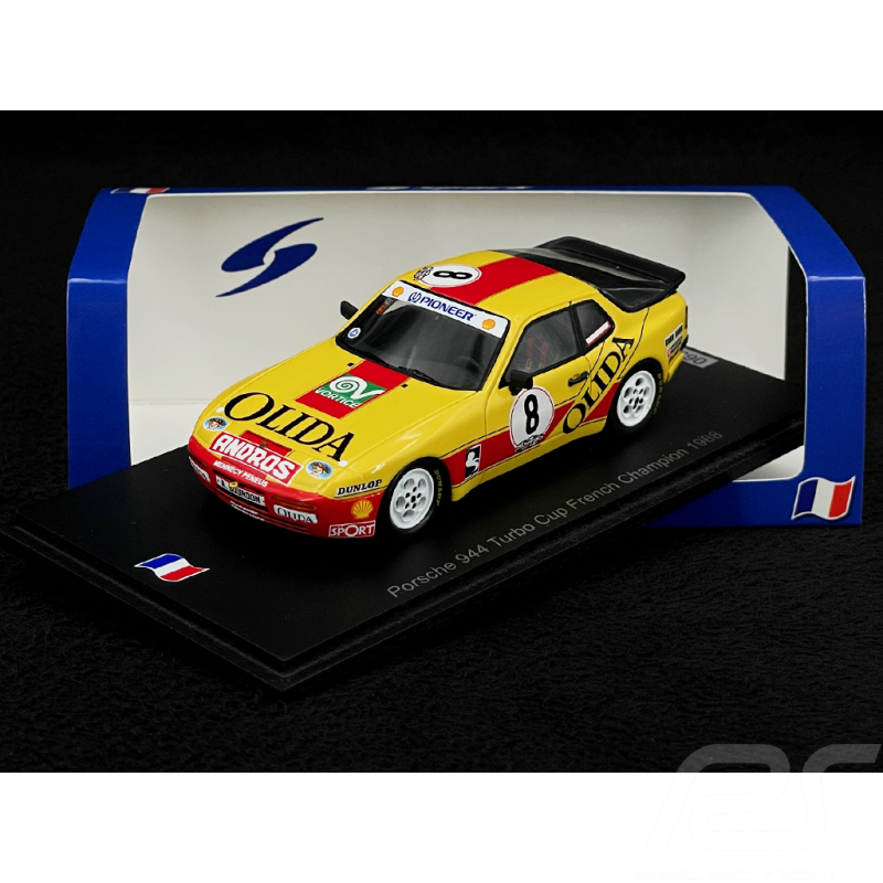 Porsche 944 Turbo Cup N °8 Vainqueur Porsche Cup France 1988 1/43 Spark SF312