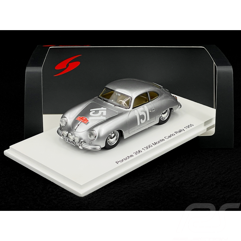 Porsche 356 1300 N°151 Rallye Monte Carlo 1955 1/43 Spark S6135
