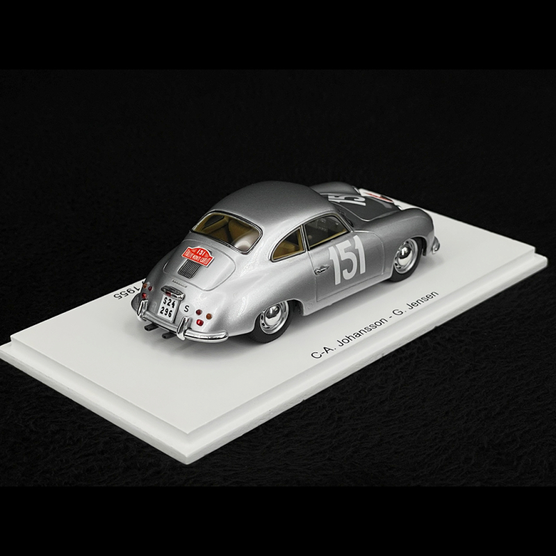 Spark S6135 – Porsche 356 1300 N°151 – Rallye Monte Carlo 1955 – 1/43