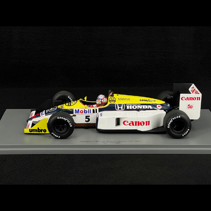 Nigel Mansell Williams FW11B Honda n°5 Winner British GP 1987 1:18