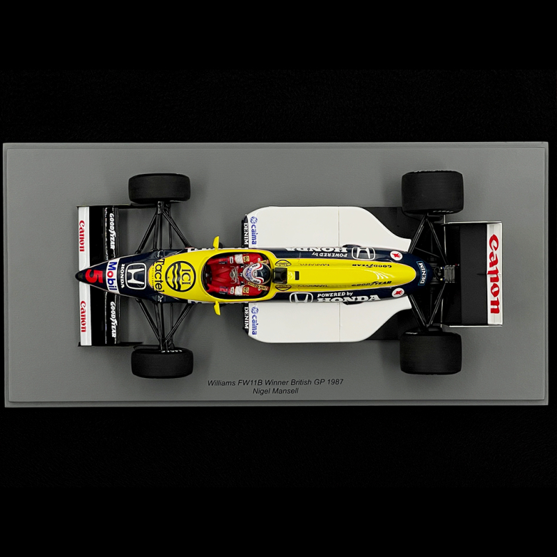 Nigel Mansell Williams FW11B Honda n°5 Winner British GP 1987 1:18