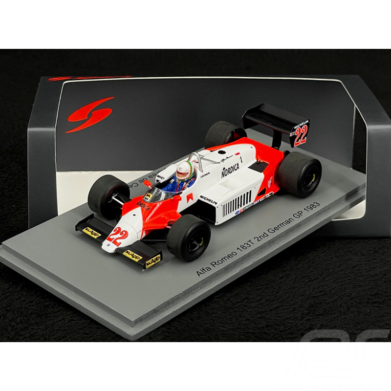 Alfa Romeo 183T F1 V8 Turbo N °22 2d GP Deutschland 1988 1/43 Spark S8804