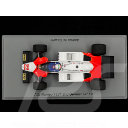 Alfa Romeo 183T F1 V8 Turbo N °22 2ème GP Allemagne 1988 1/43 Spark S8804