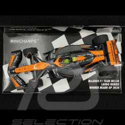 Lando Norris McLaren MCL38 n°4 Vainqueur GP Miami 2024 1/43 Minichamps 537244404