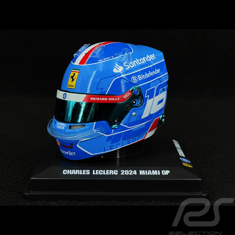 Ferrari Helm n°16 Charles Leclerc Sonderedition 3. Miami GP - LSHEL002
