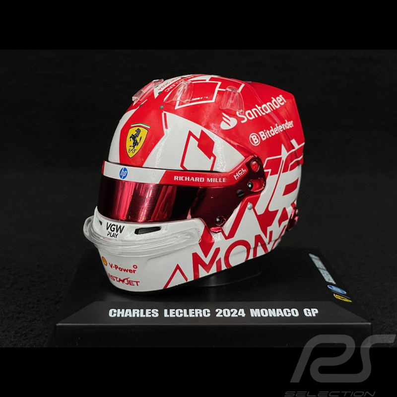 Ferrari Helmet n°16 Charles Leclerc Special Edition Winner Monaco GP - LSHEL001