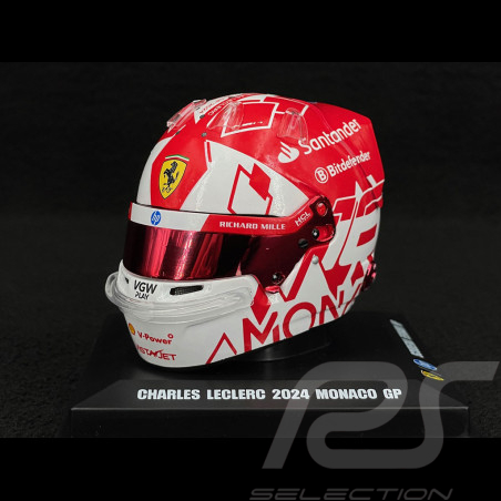 Ferrari Helmet n°16 Charles Leclerc Special Edition Winner Monaco GP - LSHEL001