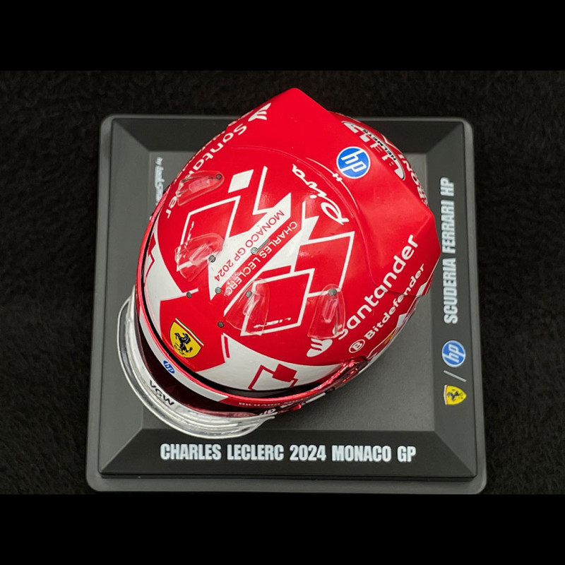 Casque Charles Leclerc 1:1 Ferrari 2024 Replica Victoire Monaco G