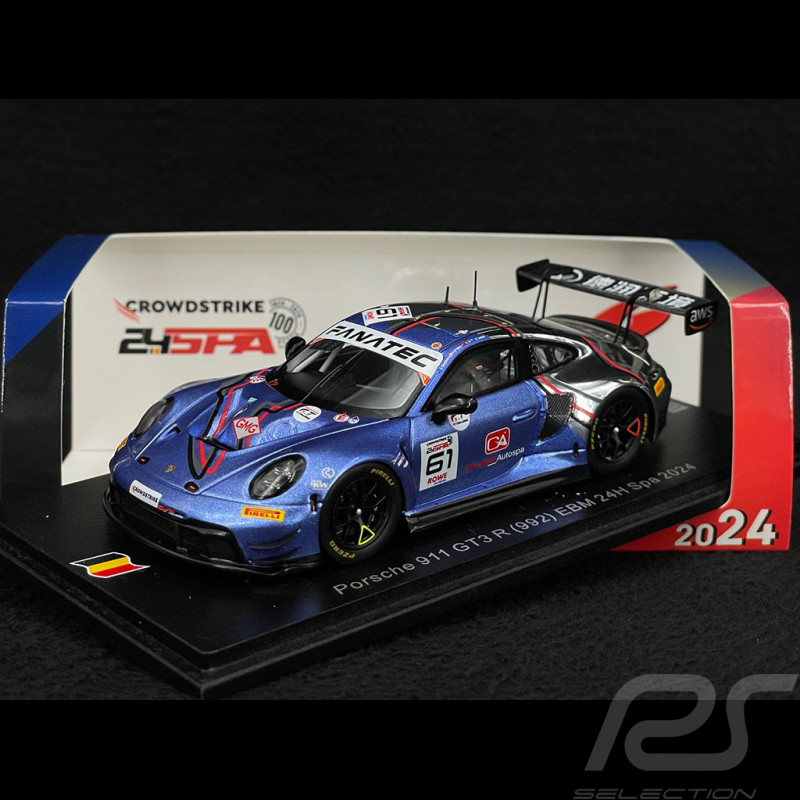 Porsche 911 GT3 R Type 992 n°61 24h Spa 2024 1:43 Spark SB833