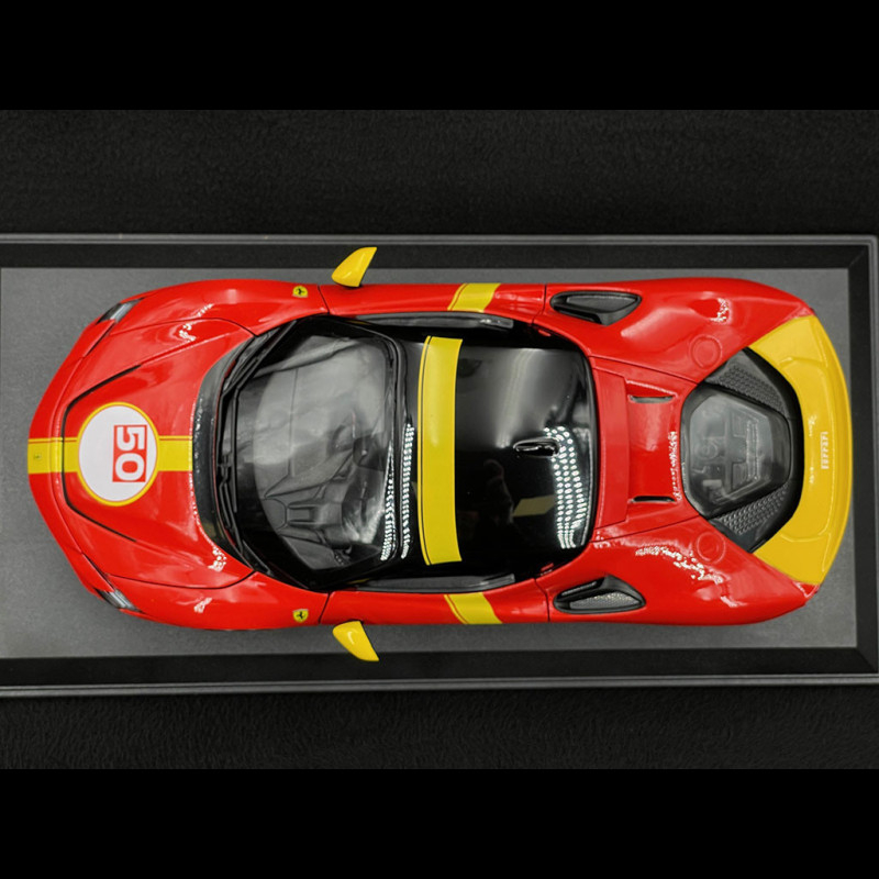Modèle Réduit Ferrari SF90 Stradale Assetto Fiorano N°50 - Échelle 1:18 - Burago - Neuf
