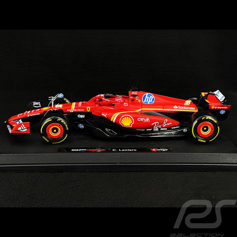 Charles Leclerc Ferrari SF-24 n°16 Formel 1 Saison 2024 1:18 Bburago 16815L