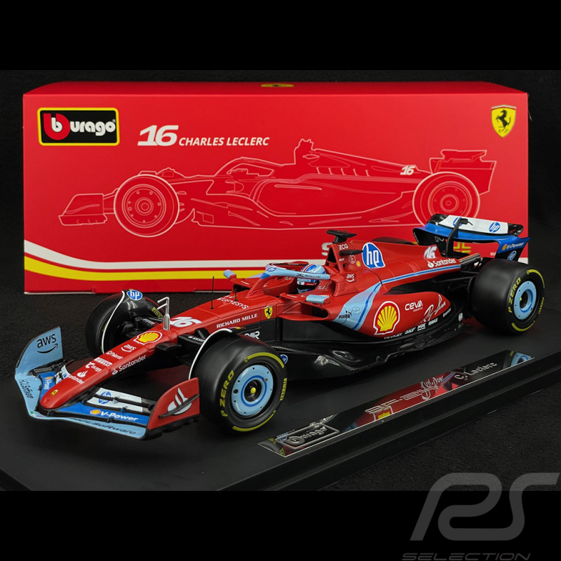 Charles Leclerc Ferrari SF-24 n°16 3. GP Miami 2024 1:18 Bburago 16821-1