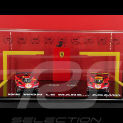 Ferrari 499P n°51 2023 & n°50 2024 Winners 24h Le Mans 1:43 BBR BBRC304FM