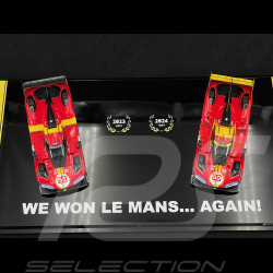 Ferrari 499P n°51 2023 & n°50 2024 Winners 24h Le Mans 1:43 BBR BBRC304FM