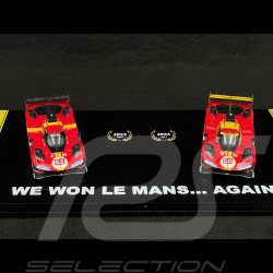 Ferrari 499P n°51 2023 & n°50 2024 Vainqueurs 24h Le Mans 1/43 BBR BBRC304FM