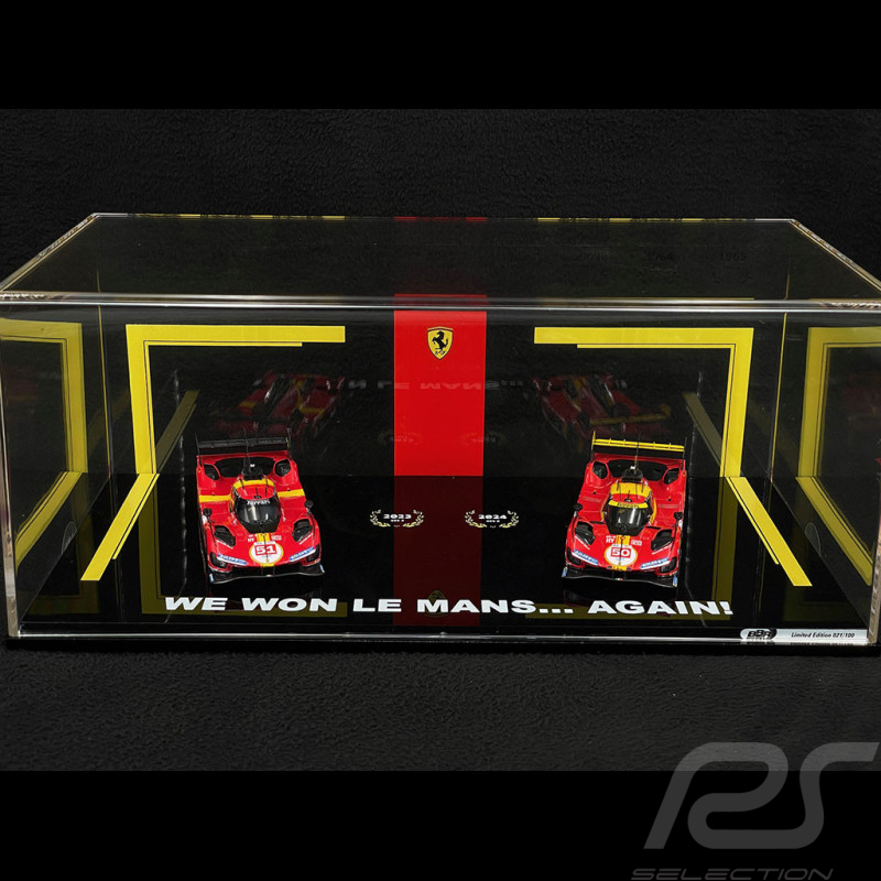 Ferrari 499P n°51 2023 & n°50 2024 Sieger 24h Le Mans 1:43 BBR BBRC304FM