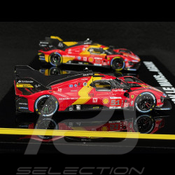 Ferrari 499P n°51 2023 & n°50 2024 Vainqueurs 24h Le Mans 1/43 BBR BBRC304FM