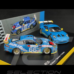 Set Porsche 911 GT3 RS Type 992 2023 / Porsche 911 GT3 RS Type 996 n° 66 Vainqueur Daytona 2003 1/43 Minichamps WAP0205120SGT3