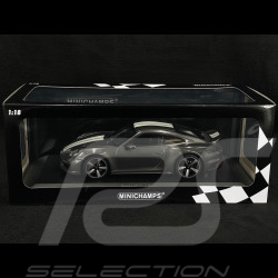 Porsche 911 Sport Classic Typ 992 2022 Metallic Grau mit Weißen Streifen 1/18 Minichamps 155062002