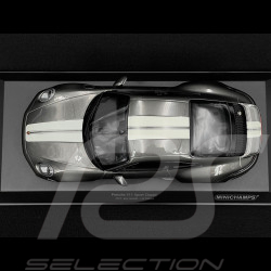 Porsche 911 Sport Classic Type 992 2022 Metallic Grey With White Stripes 1/18 Minichamps 155062002