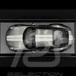 Porsche 911 Sport Classic Type 992 2022 Metallic Grey With White Stripes 1/18 Minichamps 155062004