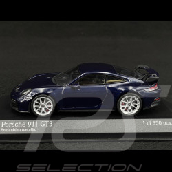 Porsche 911 GT3 Type 992 2021 Gentian Blue Metallic 1/43 Minichamps 410069208