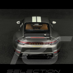 Porsche 911 Sport Classic Type 992 2022 Metallic Grey With White Stripes 1/18 Minichamps 110069201