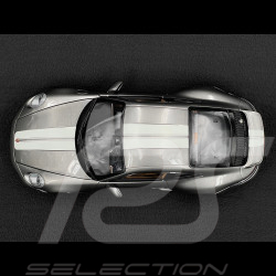Porsche 911 Sport Classic Typ 992 2022 Metallic Grau mit Weißen Streifen 1/18 Minichamps 110069201