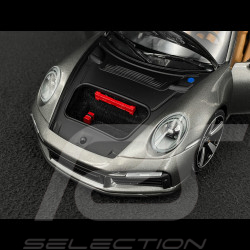 Porsche 911 Sport Classic Type 992 2022 Metallic Grey With White Stripes 1/18 Minichamps 110069201
