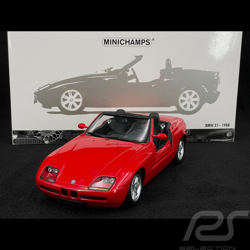 BMW Z1 Spider Cabriolet 1988 Rouge 1/18 Minichamps 180020105