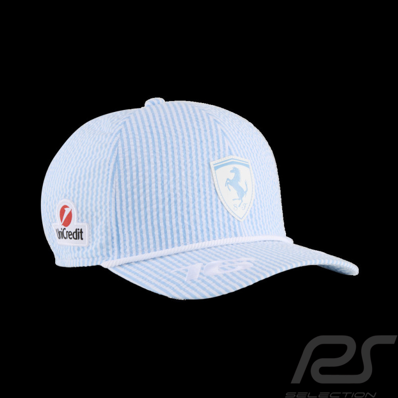Casquette Ferrari Charles Leclerc n° 16 GP Monaco Puma Bleu Pastel / Blanc 701233013-001