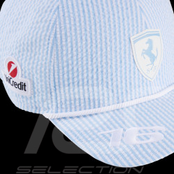 Ferrari Cap Charles Leclerc n° 16 GP Monaco Puma Pastellblau / Weiß 701233013-001