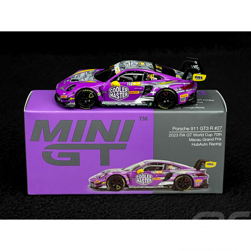 Porsche 911 GT3 R Typ 992 n°27 GP Macau 2023 1:64 Mini GT MGT00793-L