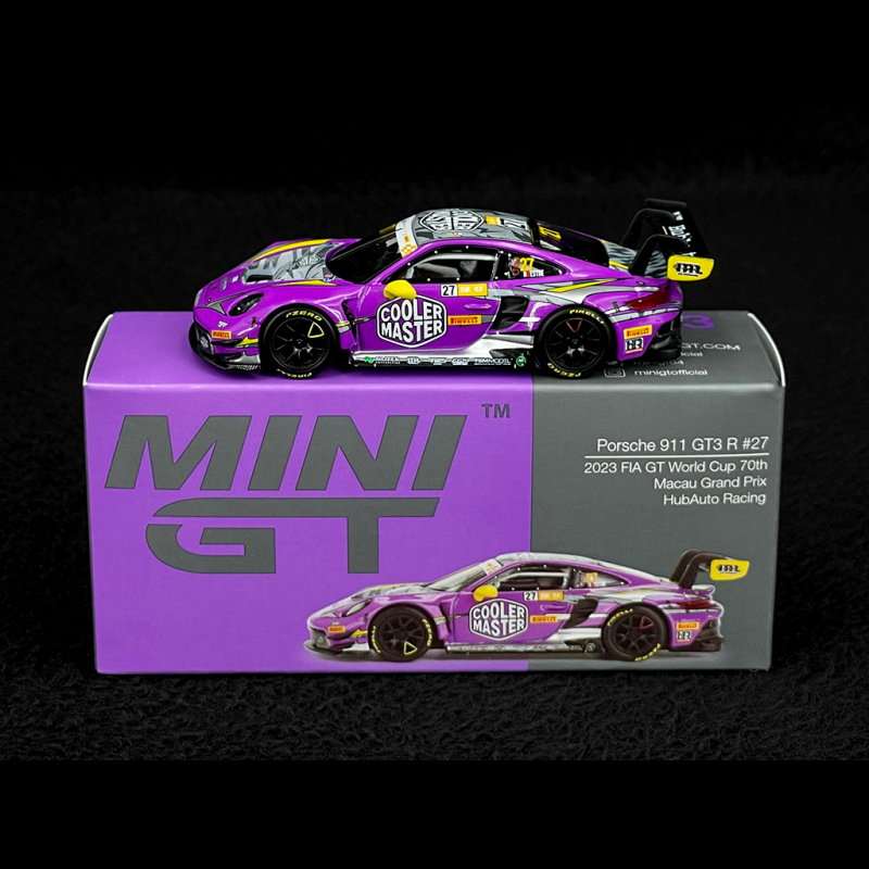 Porsche 911 GT3 R Type 992 n°27 Macau GP 2023 1:64 Mini GT MGT00793-L
