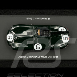 Jaguar D-Type n°6 Sieger 24H Le Mans 1955 Hawthorn / Bueb 1:43 Spark 43LM55  php Copier Modifier