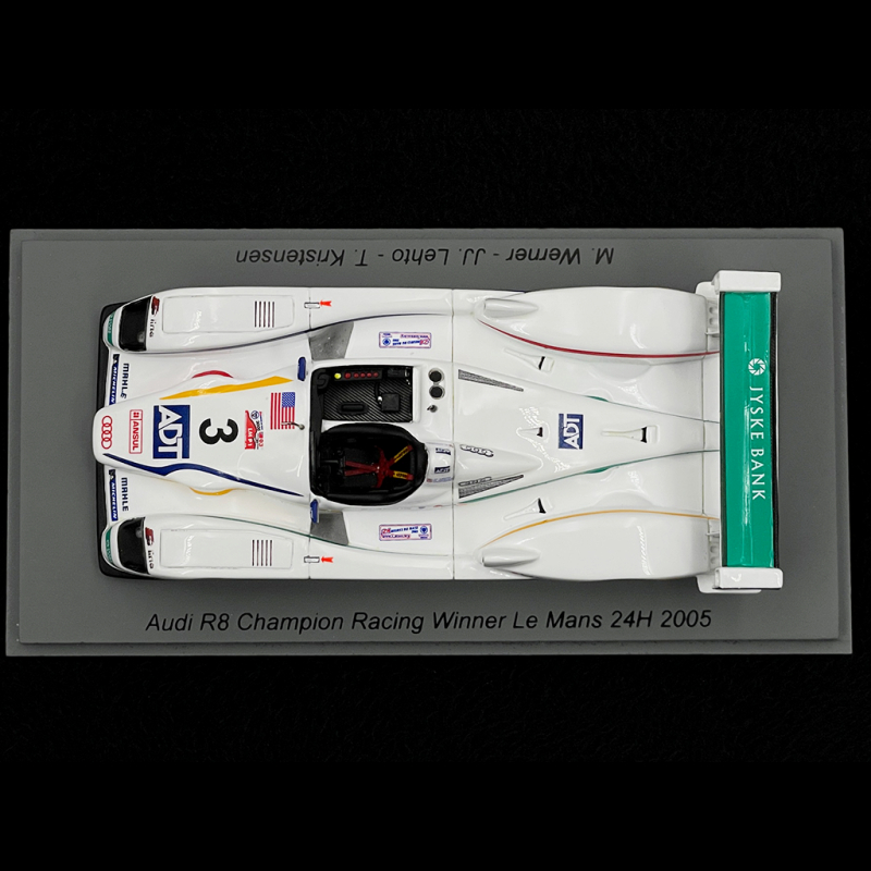 Audi R8 n°3 Winner 24H Le Mans 2005 1/43 Spark 43LM05