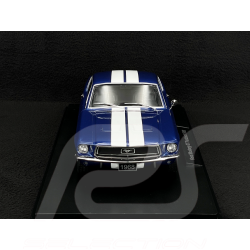 Ford Mustang GT Fastback Coupé 1968 Blau Metallic / Weiß 1:18 KK Scale KKDC181394