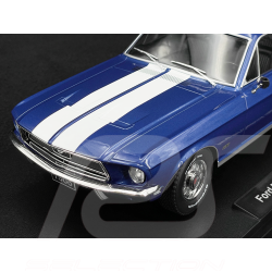 Ford Mustang GT Fastback Coupé 1968 Blau Metallic / Weiß 1:18 KK Scale KKDC181394