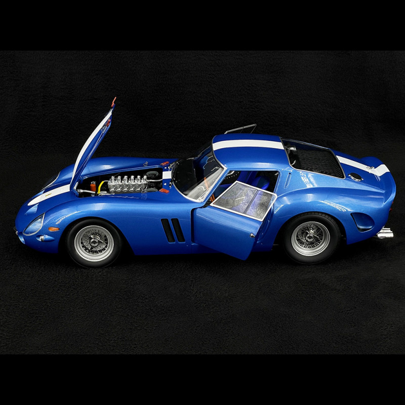 Ferrari 250 GTO 1962 Bleu Métallisé – Modèle Réduit 1/12 KK SCALE, Prévente