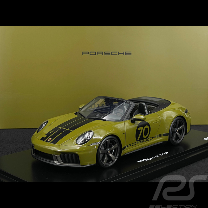 Porsche 911 Spirit 70 Typ 992 Cabriolet 2025 Olive Neo 1/18 Spark WAP0210510SGTS