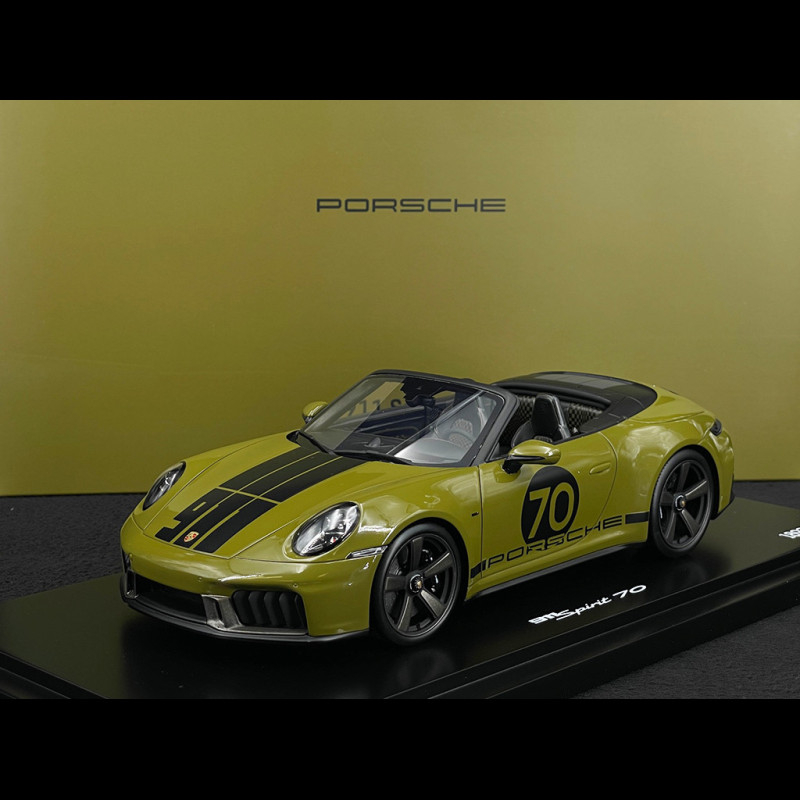 Porsche 911 Spirit 70 Type 992 Cabriolet 2025 Olive Neo 1/18 Spark