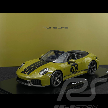 Porsche 911 Spirit 70 Type 992 Cabriolet 2025 Olive Neo 1/18 Spark WAP0210510SGTS