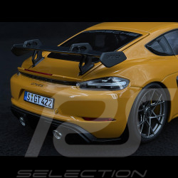 Porsche 718 Cayman GT4 RS 2023 Weissach Package Jaune Bahama 1/18 Norev 187252
